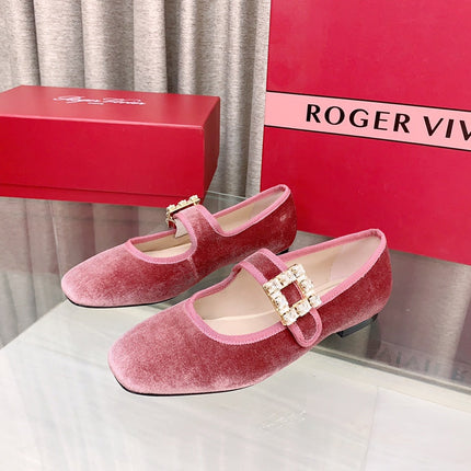 TRÈS VIVIER MARY JANE IN PINK VELVET