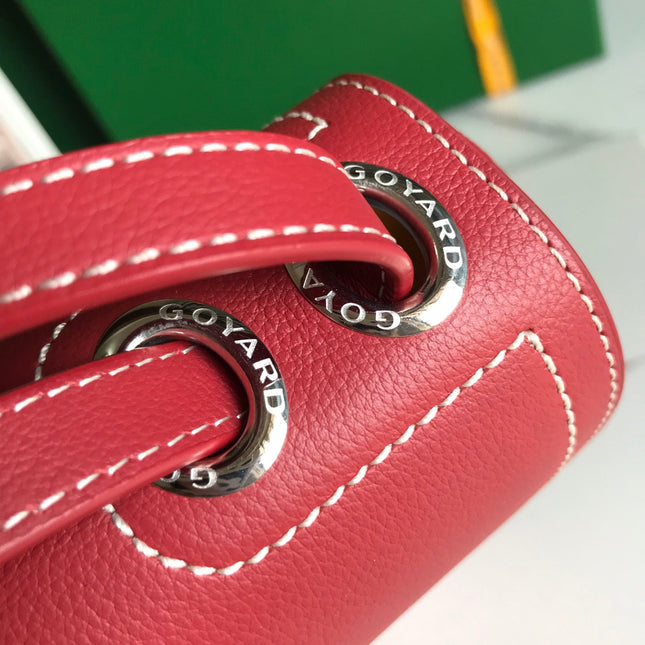 233 BAG 25 IN CLASSIC RED CALFKIN AND GOYARDINE CANVAS