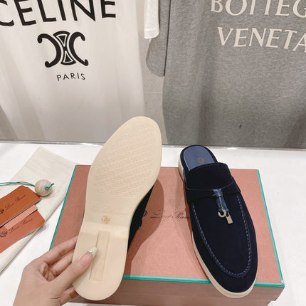 LP CHARMS WALK BABOUCHE LOAFERS DENIM SUEDE