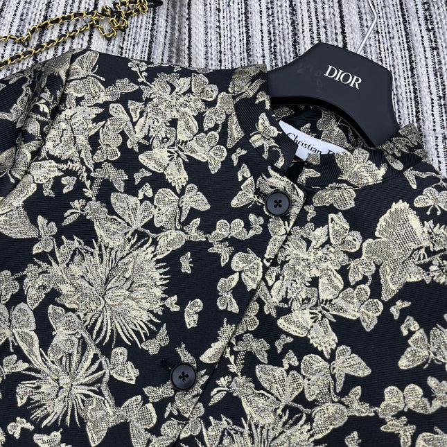 DIOR 25S CROPPED JACQUARD JACKET 796