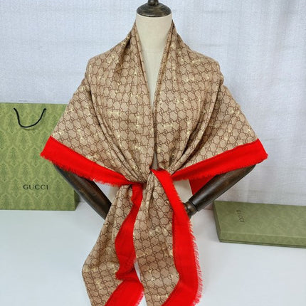 GUCCI 25S SCARF 140 IN CASHMERE 740367
