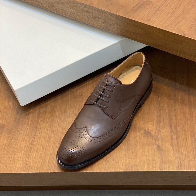 CD POINED TOE LONDON OXFORD CEDAR CALFSKIN