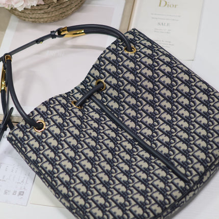 MEDIUM 34 NOLITA BAG IN BLUE MONOGRAM OBLIQUE JACQUARD