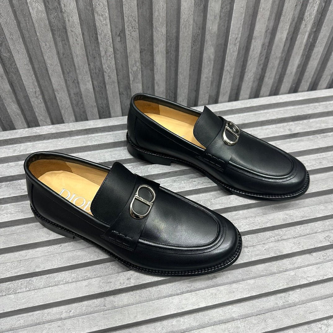CD SYMBOL GRANVILLE LOAFER BLACK CALFSKIN