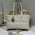 MEDIUM 37 TOUJOURS BAG IN WHITE MACROCANNAGE LAMBSKIN