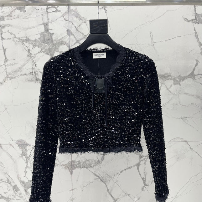 YSL 25S V-NECK TOP STYLE 125