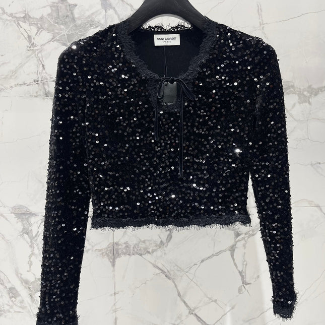 YSL 25S V-NECK TOP STYLE 125