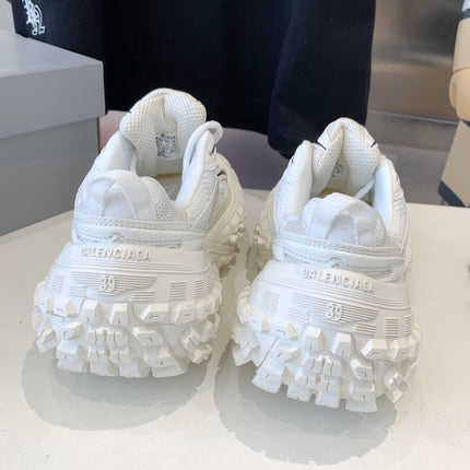 CHUNKY SNEAKERS IN WHITE MIX BLACK POLYURETHANE, POLYESTER AND NYLON