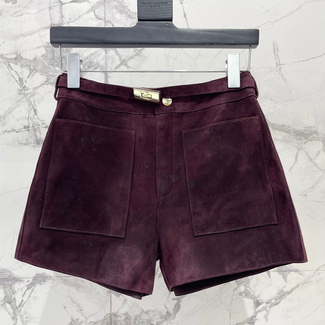 HERMES 25S SHEEPSKIN SHORTS 176