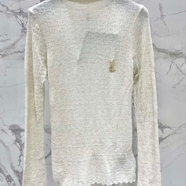 YSL 25S FITTED TURTLENECK SWEATER STYLE 182