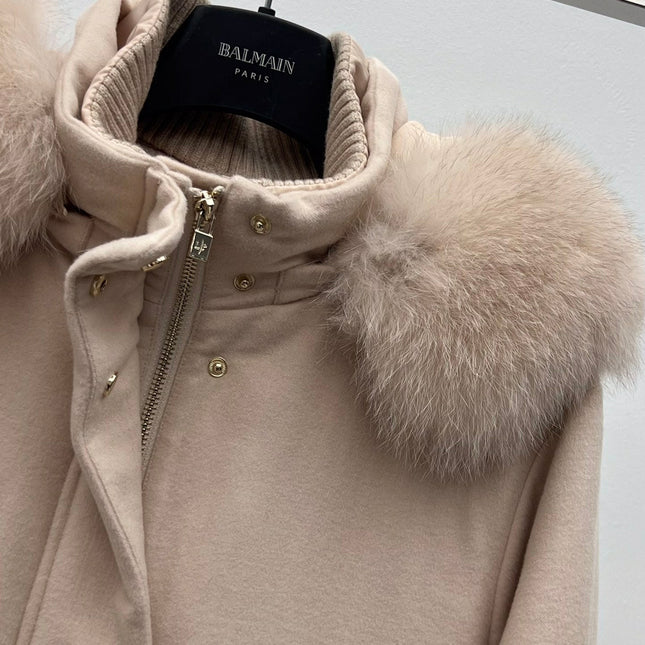 LP 26S FUR-COLLAR KNIT JACKET 470