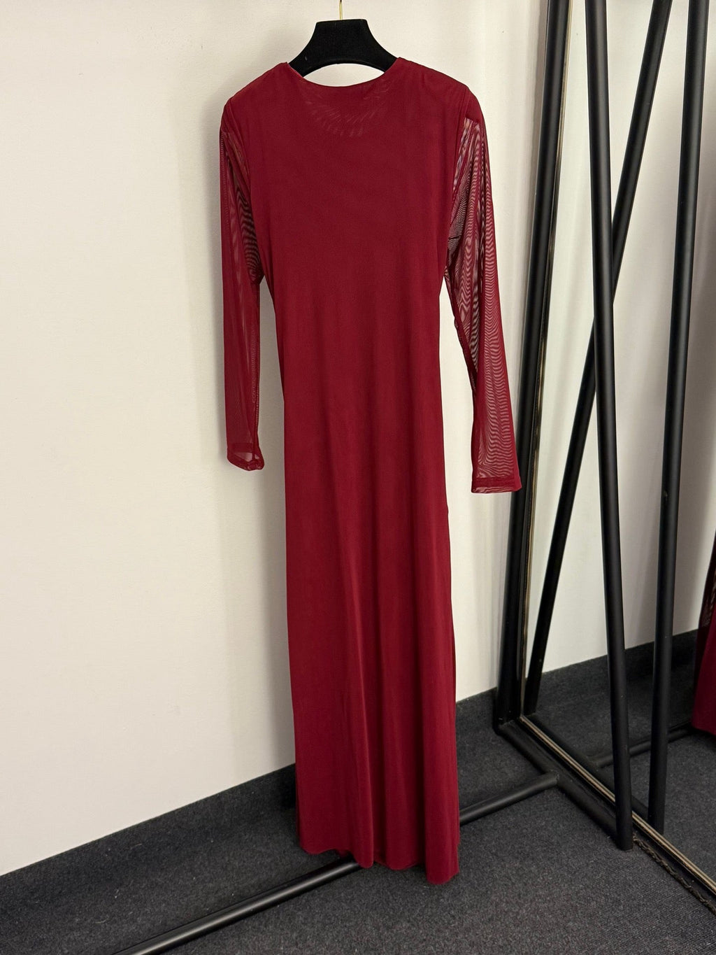 DIOR 25S LONG-SLEEVE MESH DRESS 822