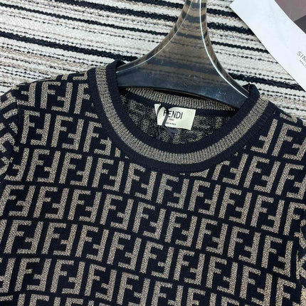 FENDI 26S SHORT SLEEVE KNIT T-SHIRT 124