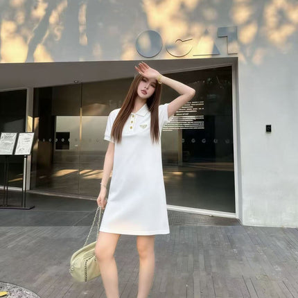 PRADA 26S SHORT-SLEEVE POLO DRESS STYLE 829