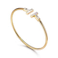 T BRACELET 1.8MM MOP PINK GOLD