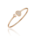 HAPPY HEART PINK GOLD BRACELET DIAMOND