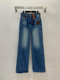 LV High Waist Blue Jeans