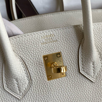 HM BIRKIN 25CM CREAM TOGO LEATHER GOLD HARDWARE