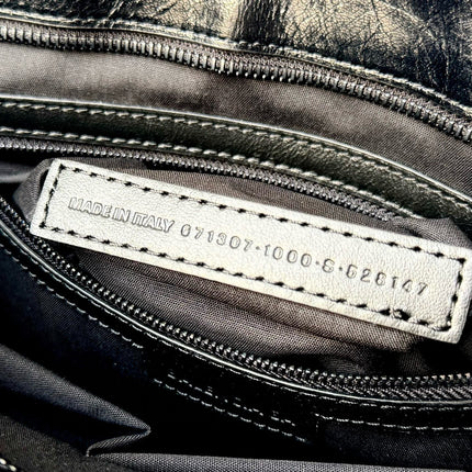 MEDIUM 39 LE CITY BAG IN BLACK LEATHER