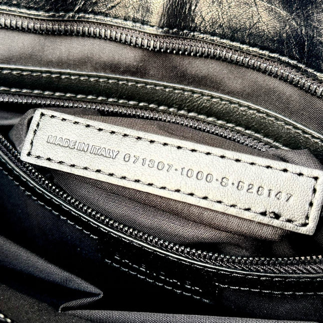 SMALL 30 LE CITY BAG IN BLACK LEATHER