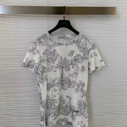CD T-Shirt White Cotton Style 1