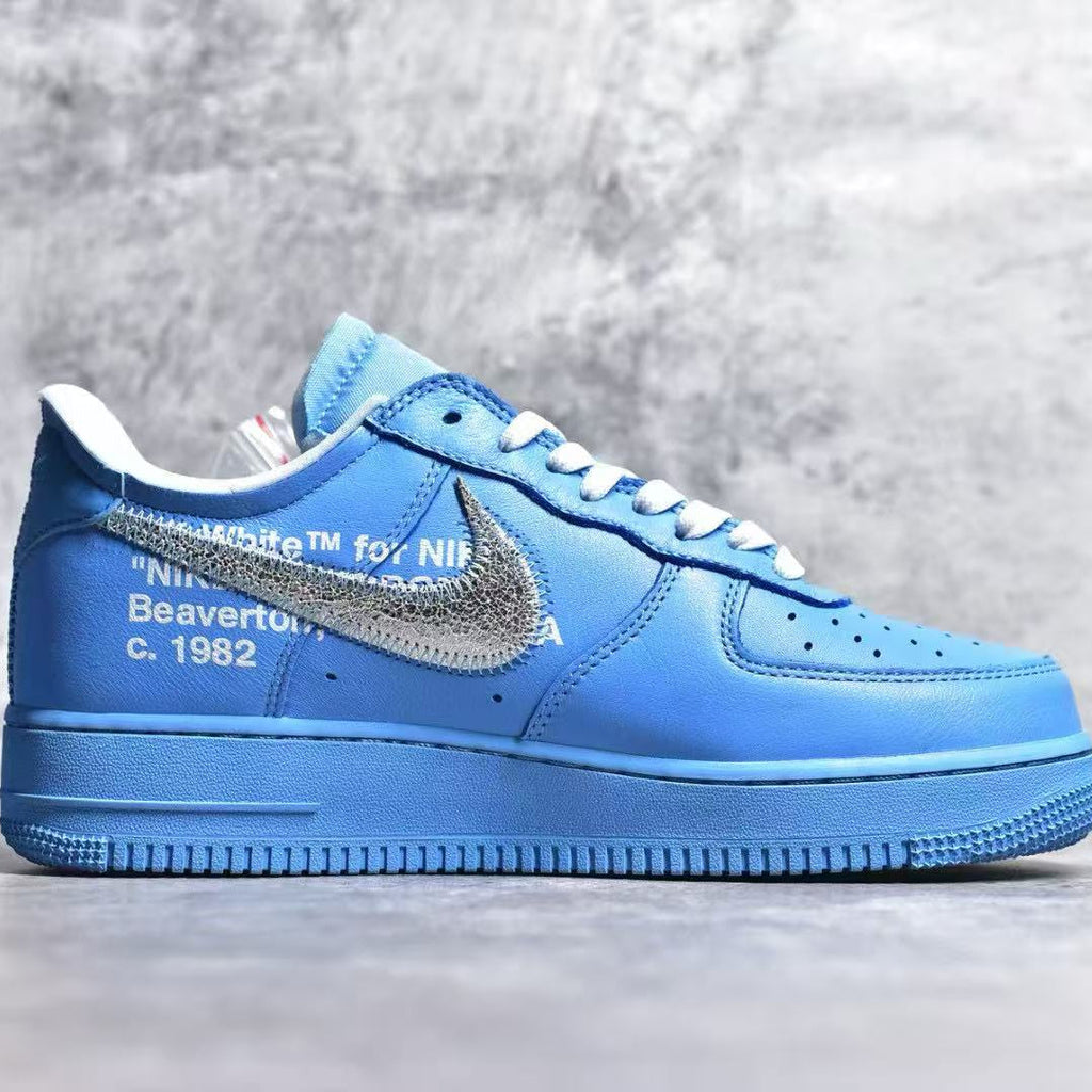 NIKE AIR FORCE 1 LOW OFF-WHITE MCA UNIVERSITY BLUE SNEAKERS