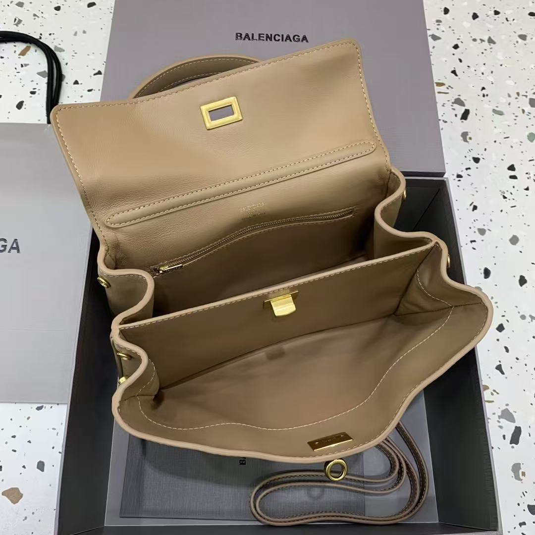 RODEO SMALL BAG 29 IN CAMEL BROWN CALFSKIN GOLD HARDWARE TP3