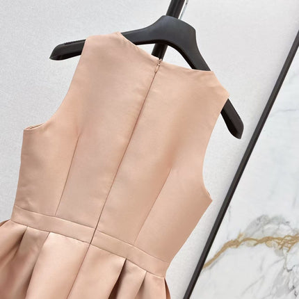 DIOR DRESS IN DARK NUDE