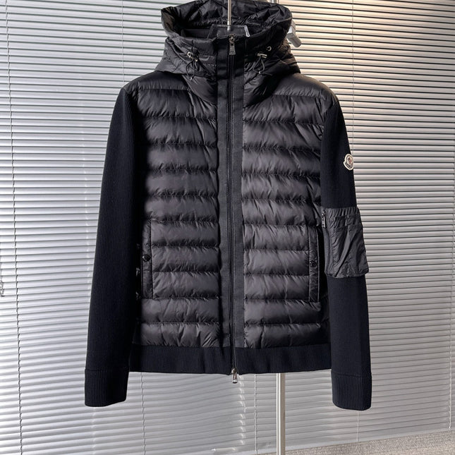 MONCLER BLACK PUFFER JACKET STYLE 2424