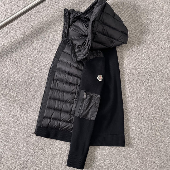 MONCLER BLACK PUFFER JACKET STYLE 2424