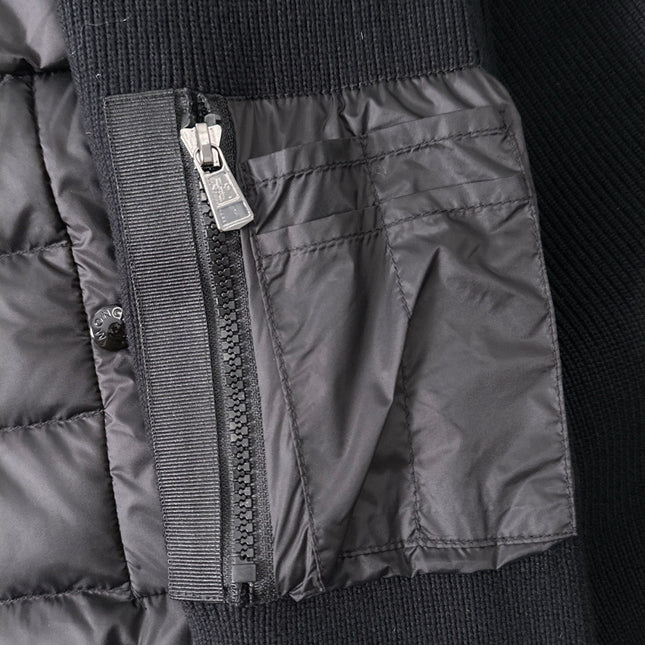 MONCLER BLACK PUFFER JACKET STYLE 2424