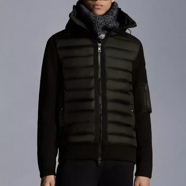MONCLER BLACK PUFFER JACKET STYLE 2424