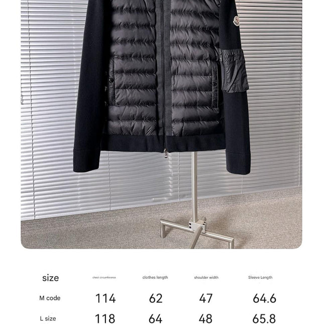 MONCLER BLACK PUFFER JACKET STYLE 2424