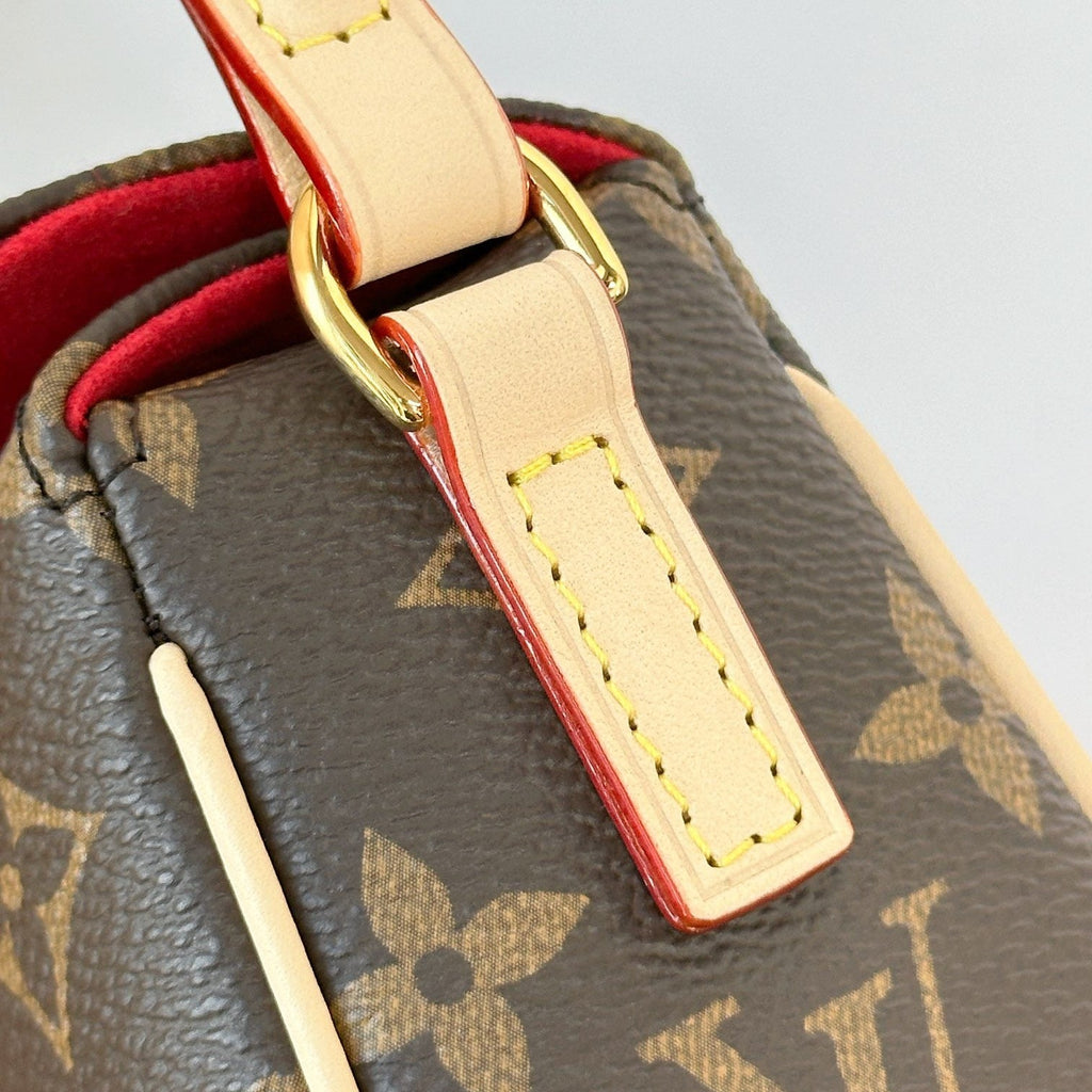 LV RECITAL SHOULDER BAG 21 IN BROWN MONOGRAM CANVAS
