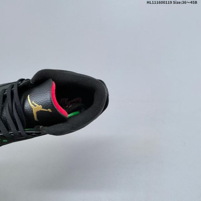 A ROSE FROM HARLEM SNEAKER IN BLACK CALFSKIN