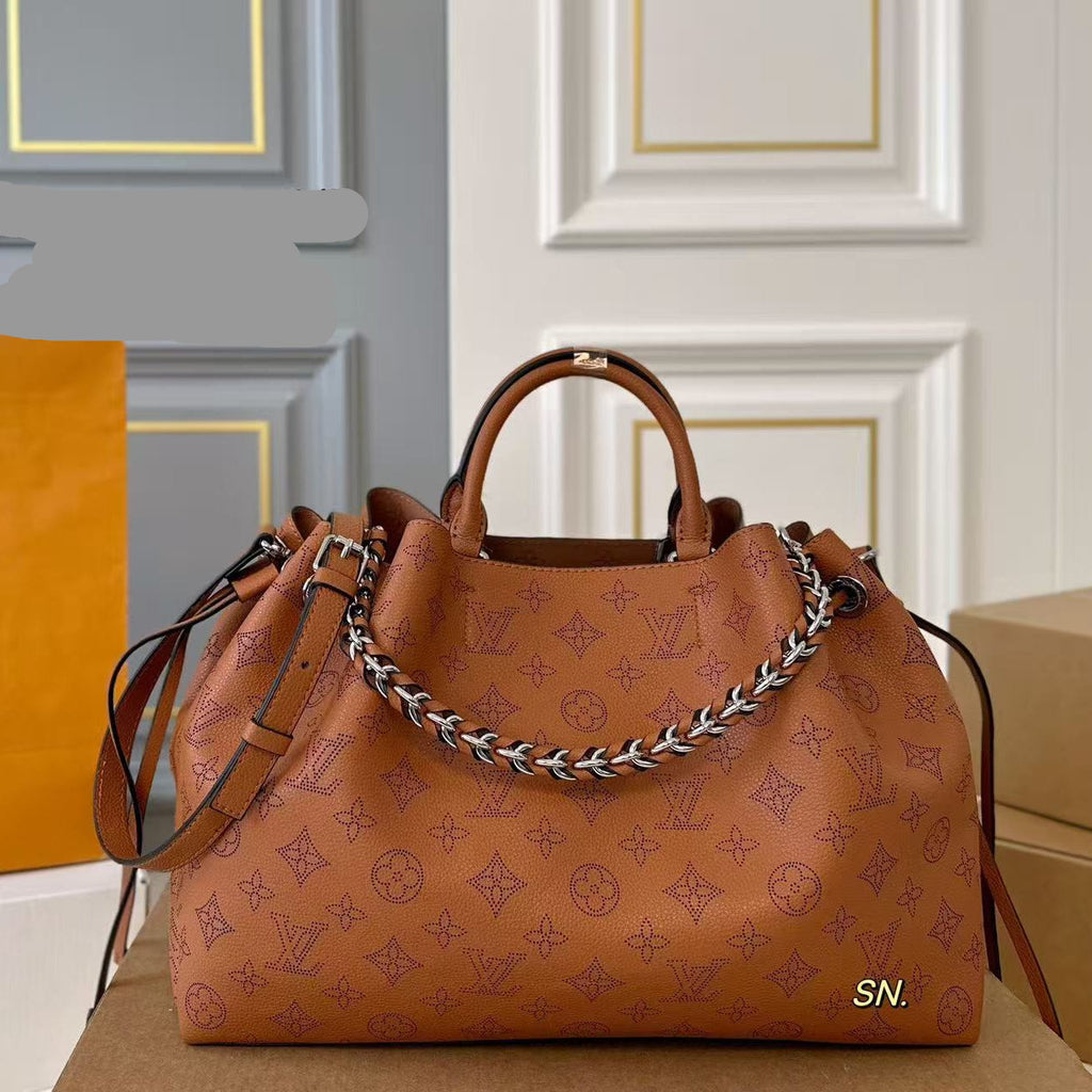 LV 26S BELLA TOTE MONOGRAM 33 IN BROWN CALFSKIN