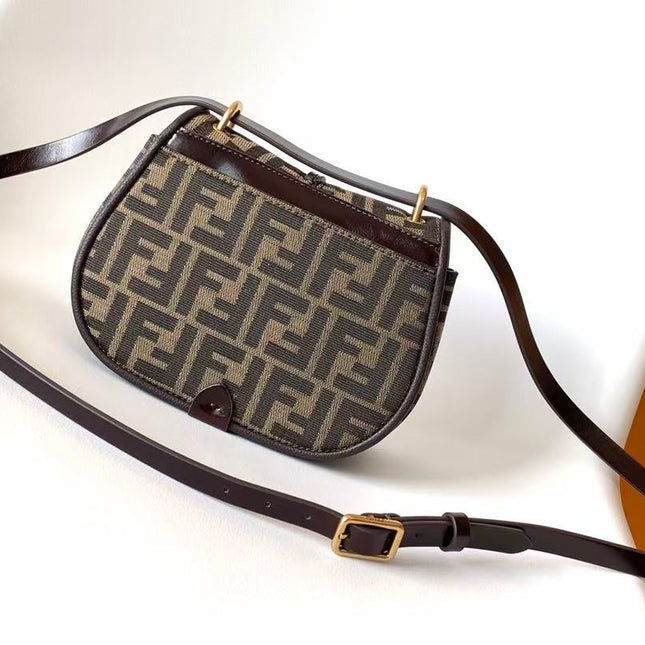 FENDI C'MON SMALL BAG IN  FF JACQUARD