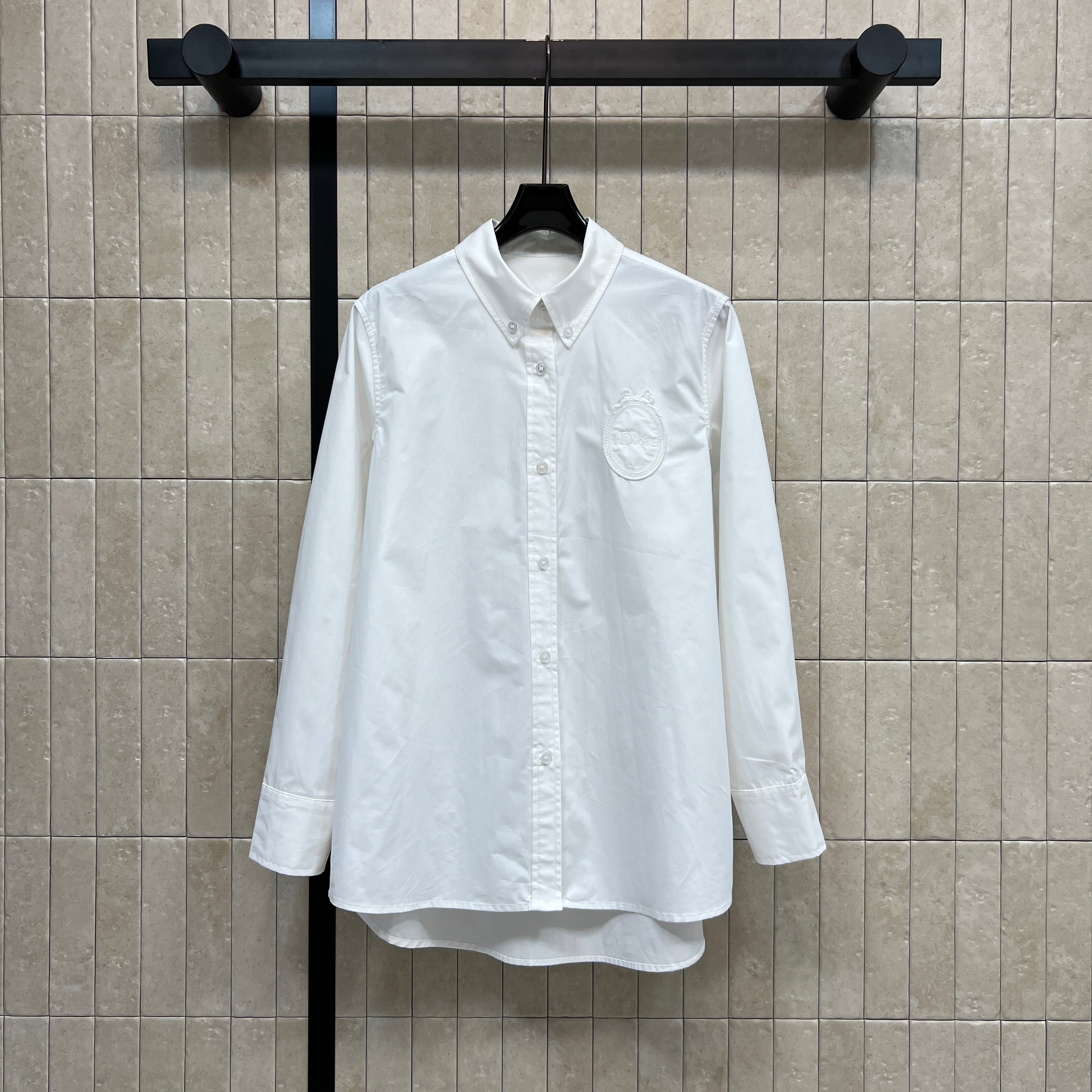 DIOR 26S CD HERITAGE SHIRT IN WHITE 7626