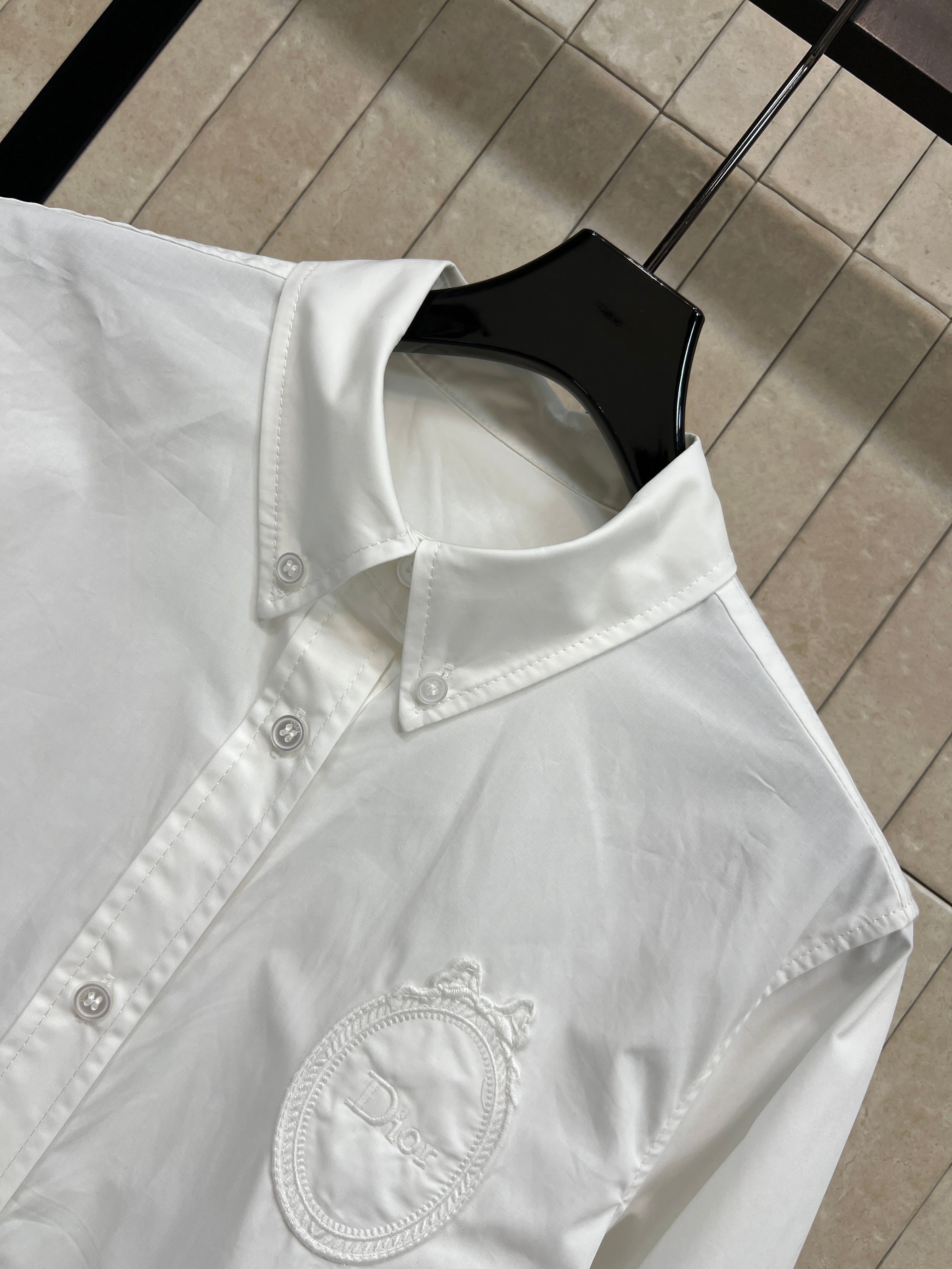 DIOR 26S CD HERITAGE SHIRT IN WHITE 7626