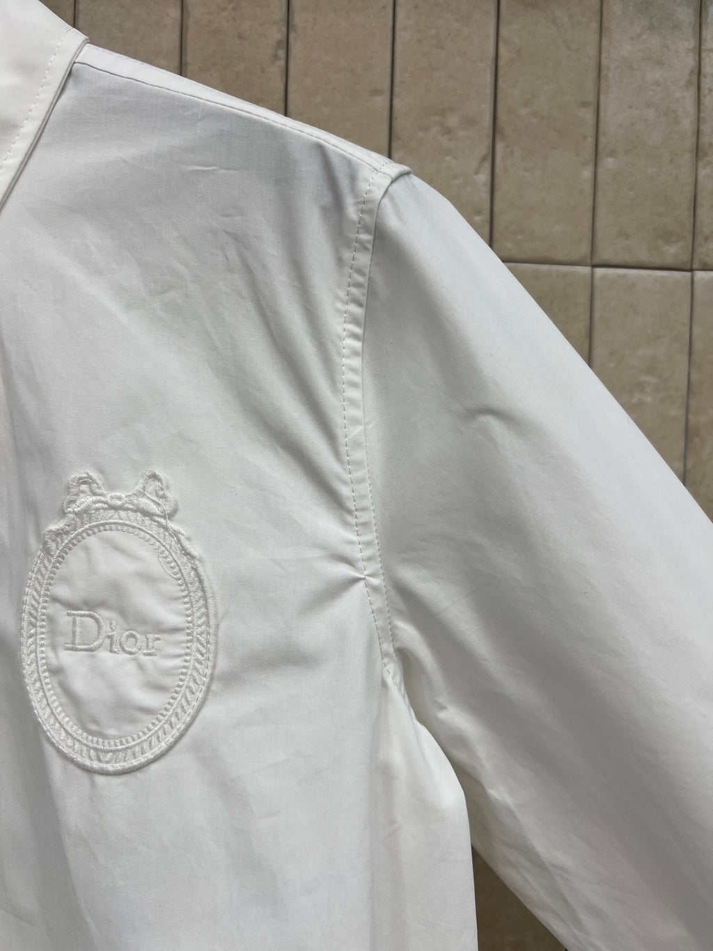 DIOR 26S CD HERITAGE SHIRT IN WHITE 7626