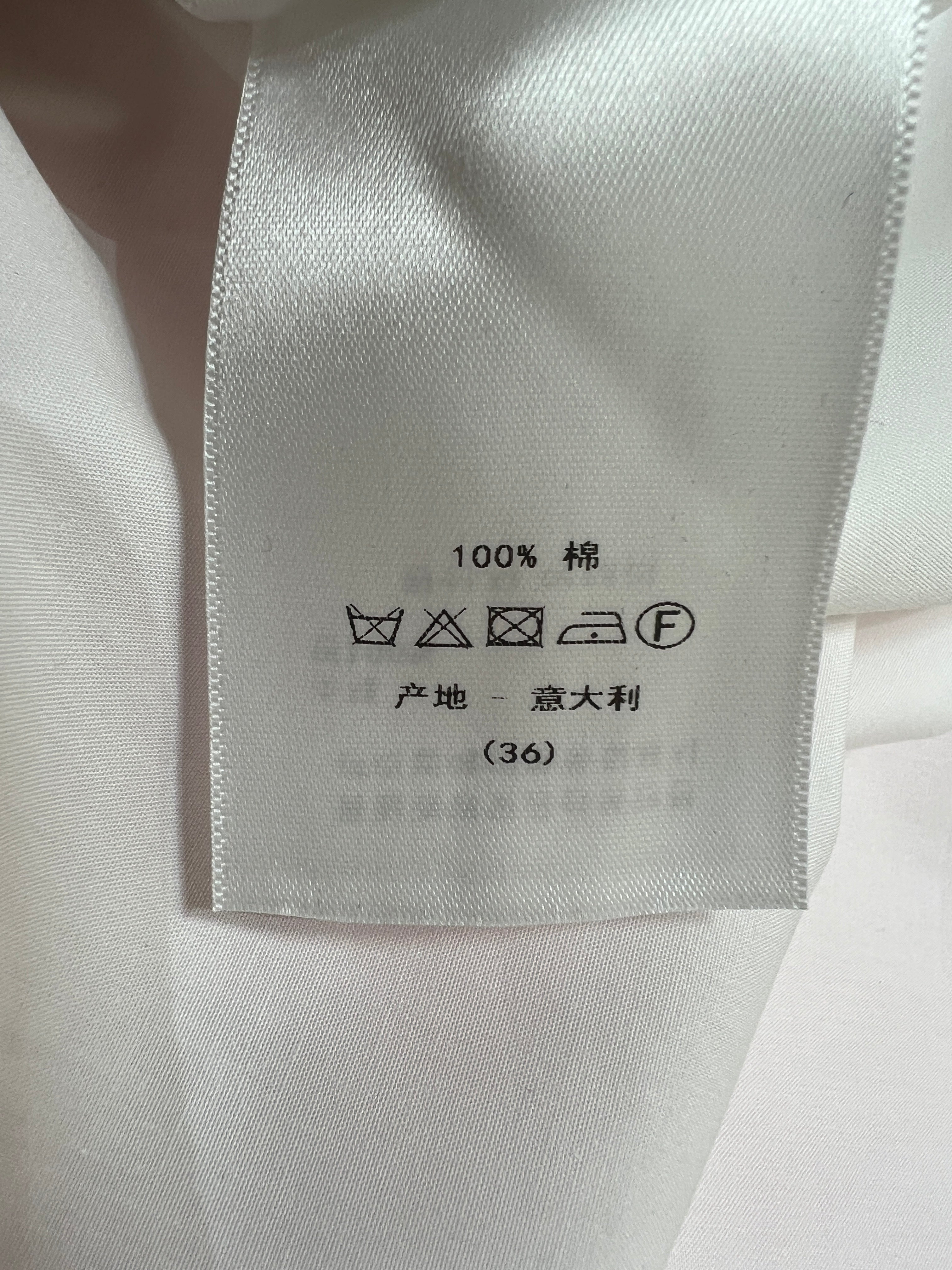 DIOR 26S CD HERITAGE SHIRT IN WHITE 7626