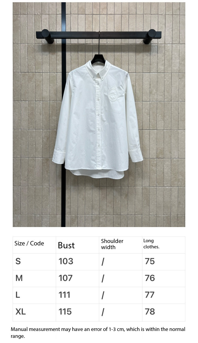 DIOR 26S CD HERITAGE SHIRT IN WHITE 7626