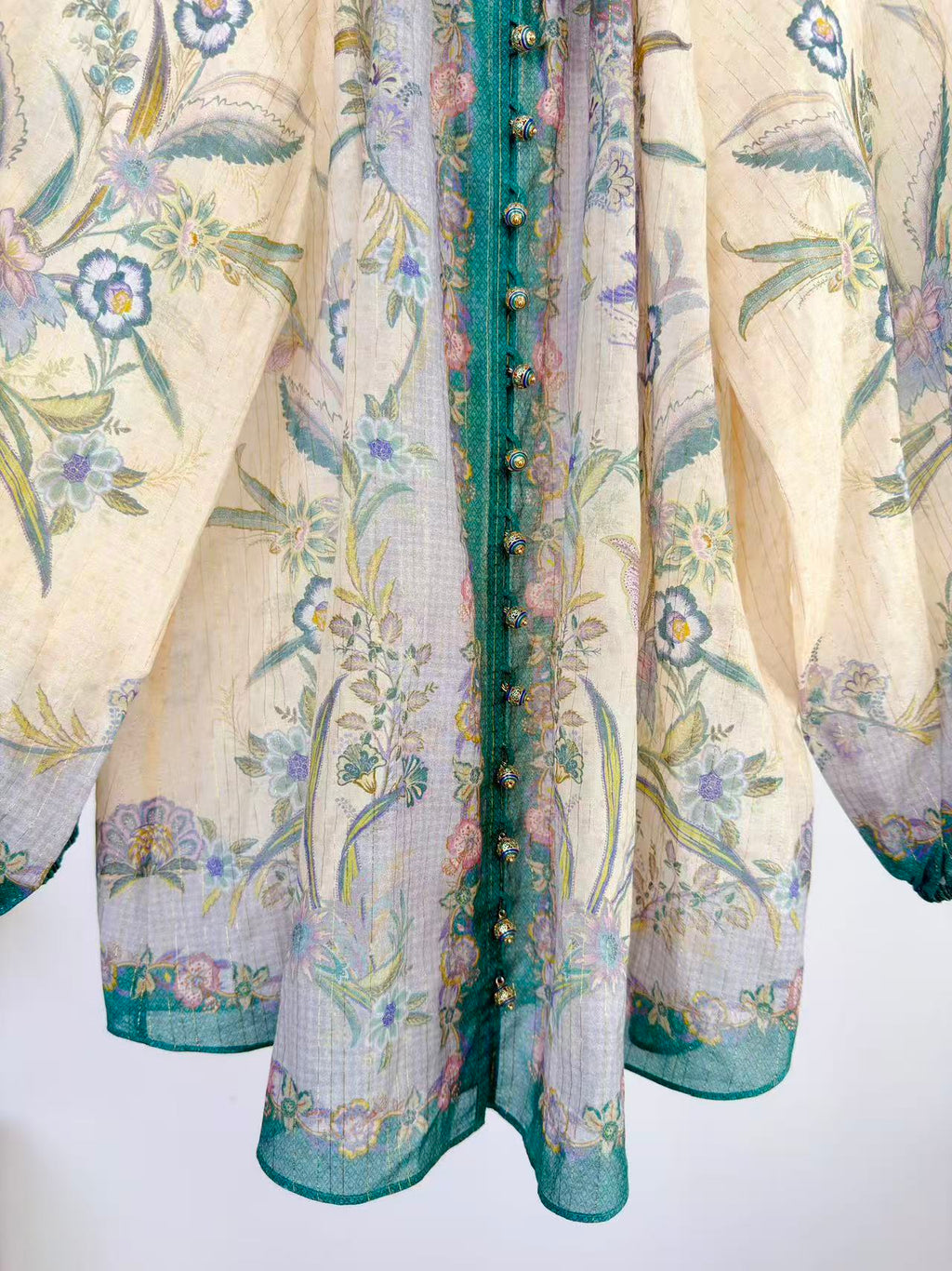ZIMMERMANN 26 INDRA PRINTED SHIRT AND SHORTS SET STYLE 9626