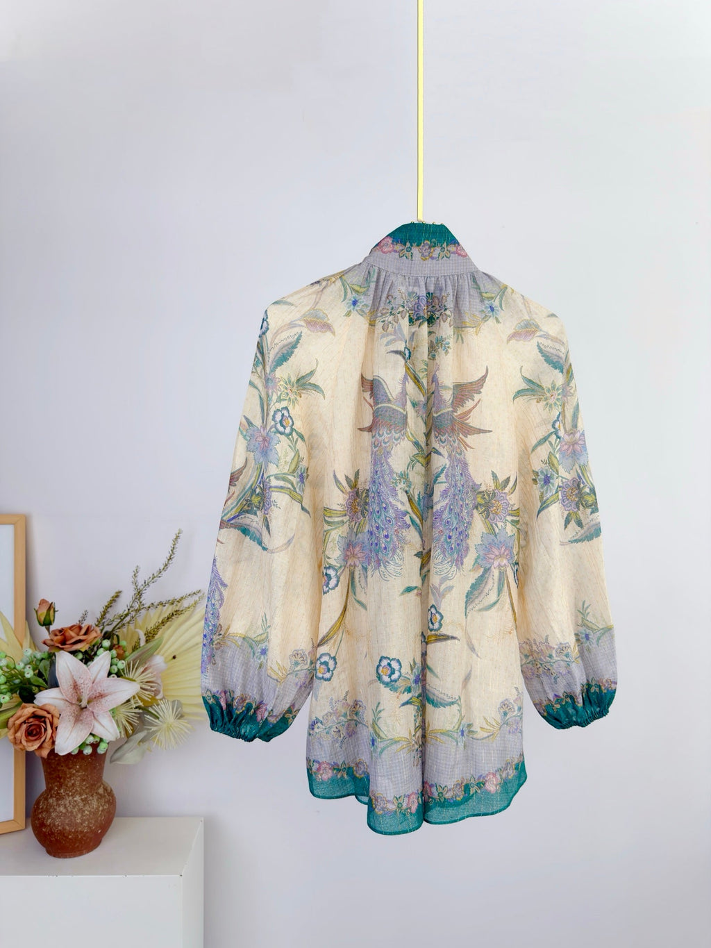 ZIMMERMANN 26 INDRA PRINTED SHIRT AND SHORTS SET STYLE 9626