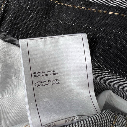 CHANEL 26S WIDE-LEG CARGO JEANS IN DARK BLUE DENIM