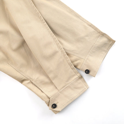 BOTTEGA VENETA 26S COLLAR JACKET IN BEIGE LEATHER