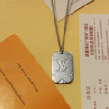 MONOGRAM LOCKET NECKLACE DOG TAG