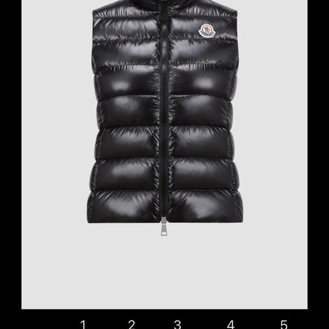MONCLER SLEEVELESS PUFER JACKET IN BLACK STYLE 10