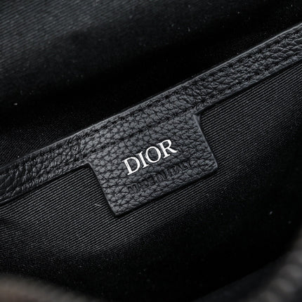 DIOR RIDER SLING BAG 26 IN BLACK DIOR OBLIQUE JACQUARD MIX CALFSKIN