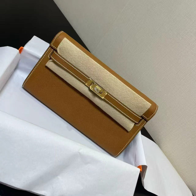 HERMES 26S KELLY TO GO IN GOLD EPSOM LEATHER
